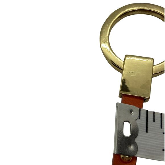 Toggle Belt Another Line Women's Orange Polyurethane Gold Stud Adjustable sz M/L - Picture 9 of 16